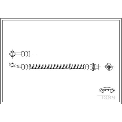 Flessibile del freno CORTECO 19032678