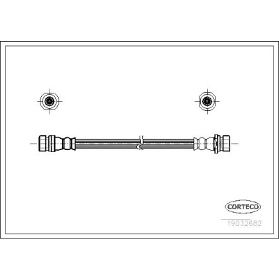 Flessibile del freno CORTECO 19032682