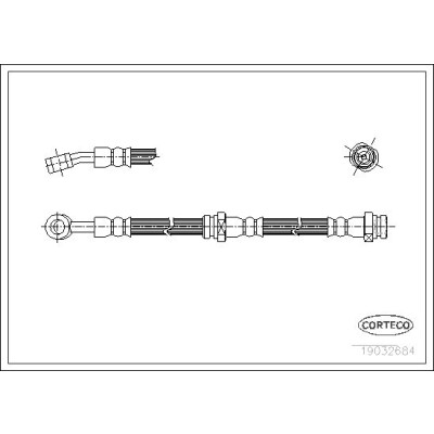 Flessibile del freno CORTECO 19032684