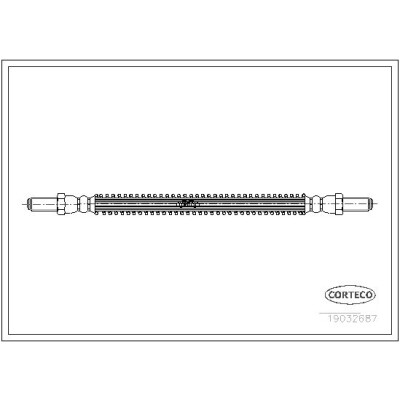 Flessibile del freno CORTECO 19032687