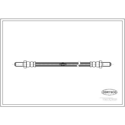 Flessibile del freno CORTECO 19032691