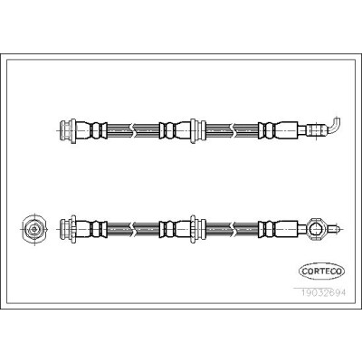 Flessibile del freno CORTECO 19032694