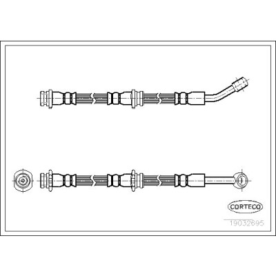 Flessibile del freno CORTECO 19032695