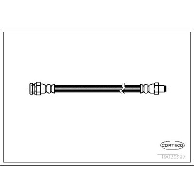 Flessibile del freno CORTECO 19032697