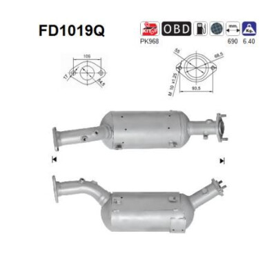Filtro antiparticolato / particellare, Impianto gas scarico