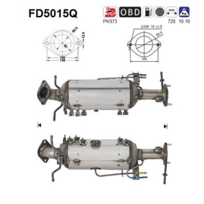 Filtro antiparticolato / particellare, Impianto gas scarico