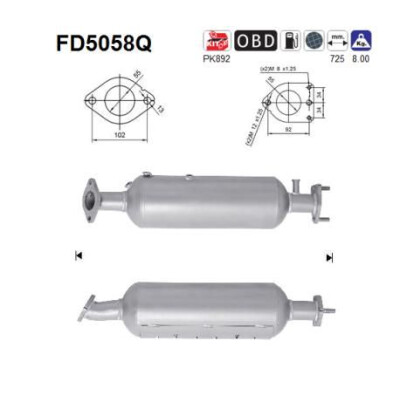 Filtro antiparticolato / particellare, Impianto gas scarico