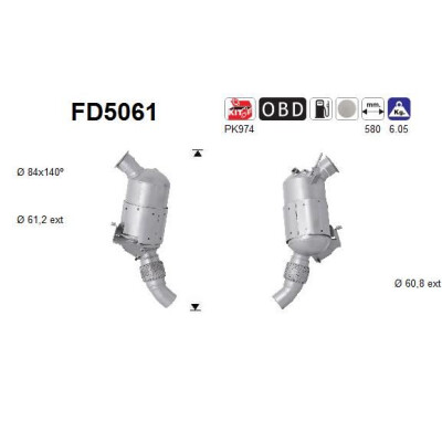 Filtro antiparticolato / particellare, Impianto gas scarico