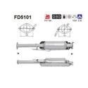 Filtro antiparticolato/fuliggine, sistema di scarico AS FD5101
