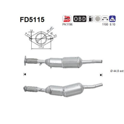Filtro antiparticolato / particellare, Impianto gas scarico