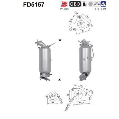 Filtro antiparticolato / particellare, Impianto gas scarico