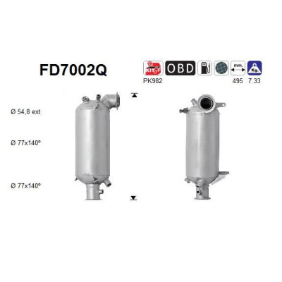 Filtro antiparticolato / particellare, Impianto gas scarico