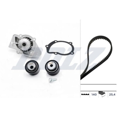 Kit pompa acqua + cinghia di distribuzione DOLZ KD007
