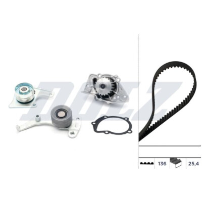 Pompa acqua + Kit cinghie dentate