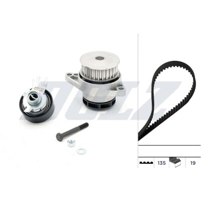 Pompa acqua + Kit cinghie dentate