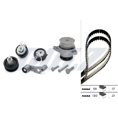 Pompa acqua + Kit cinghie dentate