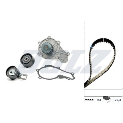Kit pompa acqua + cinghia di distribuzione DOLZ KD079