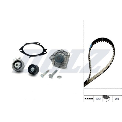 Kit pompa acqua + cinghia di distribuzione DOLZ KD102