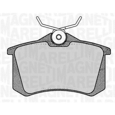 Kit pastiglie freno, Freno a disco MAGNETI MARELLI 363916060144