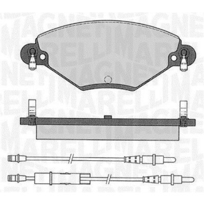 Kit pastiglie freno, Freno a disco MAGNETI MARELLI 363916060181