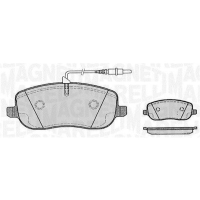Kit pastiglie freno, Freno a disco MAGNETI MARELLI 363916060182