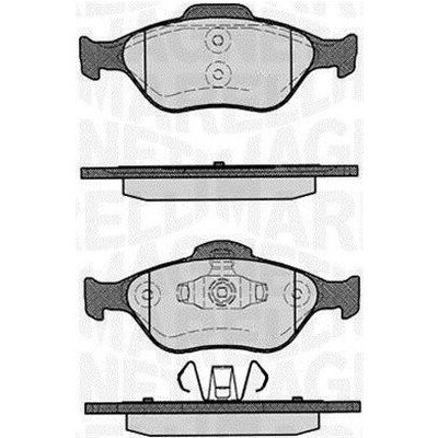 Kit pastiglie freno, Freno a disco MAGNETI MARELLI 363916060252
