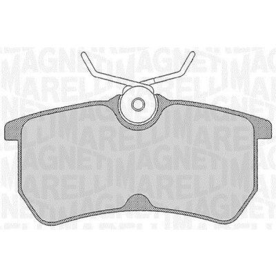 Kit pastiglie freno, Freno a disco MAGNETI MARELLI 363916060253