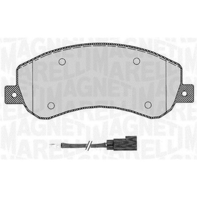 Kit pastiglie freno, Freno a disco MAGNETI MARELLI 363916060272