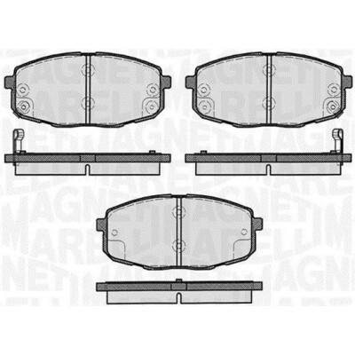 Kit pastiglie freno, Freno a disco MAGNETI MARELLI 363916060281