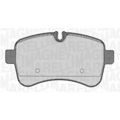 Kit pastiglie freno, Freno a disco MAGNETI MARELLI 363916060284
