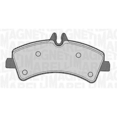 Kit pastiglie freno, Freno a disco MAGNETI MARELLI 363916060299