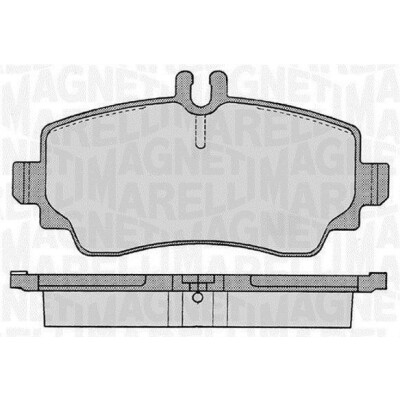 Kit pastiglie freno, Freno a disco MAGNETI MARELLI 363916060301
