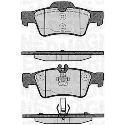 Kit pastiglie freno, Freno a disco MAGNETI MARELLI 363916060316
