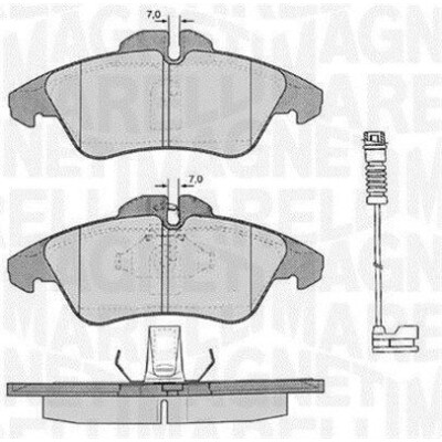 Kit pastiglie freno, Freno a disco MAGNETI MARELLI 363916060321