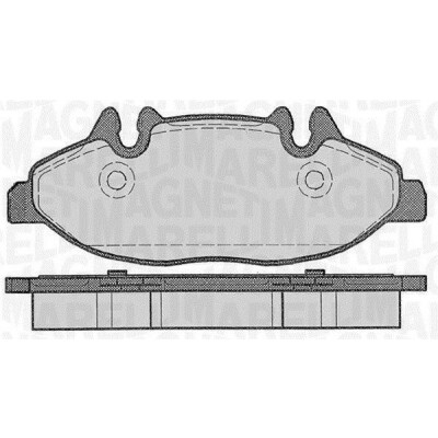 Kit pastiglie freno, Freno a disco MAGNETI MARELLI 363916060329