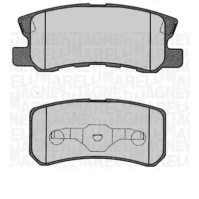 Kit pastiglie freno, Freno a disco MAGNETI MARELLI 363916060340