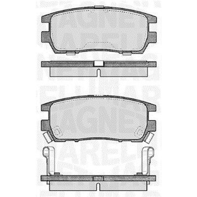 Kit pastiglie freno, Freno a disco MAGNETI MARELLI 363916060341