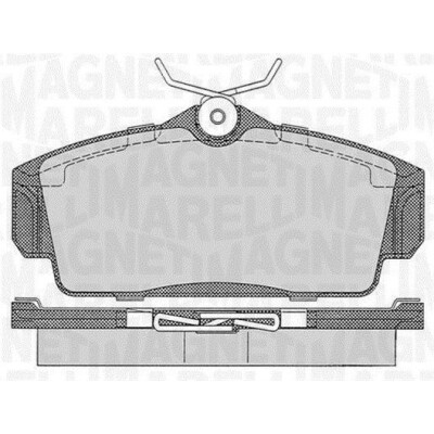 Kit pastiglie freno, Freno a disco MAGNETI MARELLI 363916060344