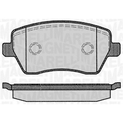 Kit pastiglie freno, Freno a disco MAGNETI MARELLI 363916060347