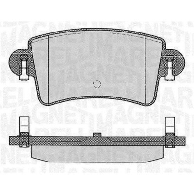 Kit pastiglie freno, Freno a disco MAGNETI MARELLI 363916060365