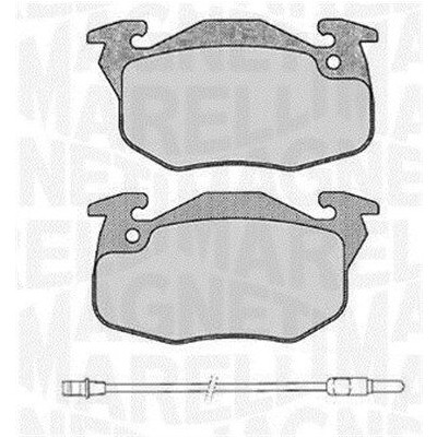 Kit pastiglie freno, Freno a disco MAGNETI MARELLI 363916060372