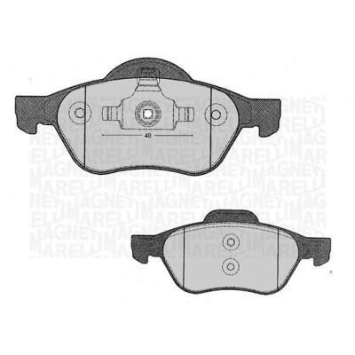 Kit pastiglie freno, Freno a disco MAGNETI MARELLI 363916060381