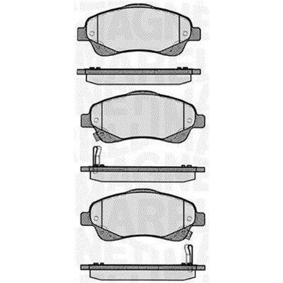Kit pastiglie freno, Freno a disco MAGNETI MARELLI 363916060402