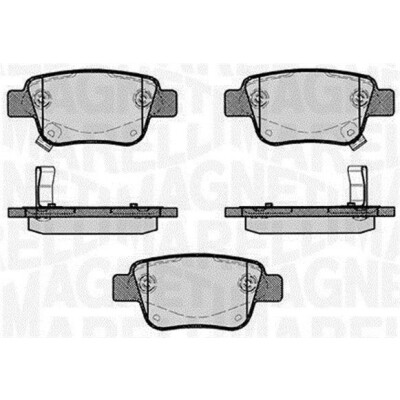 Kit pastiglie freno, Freno a disco MAGNETI MARELLI 363916060403