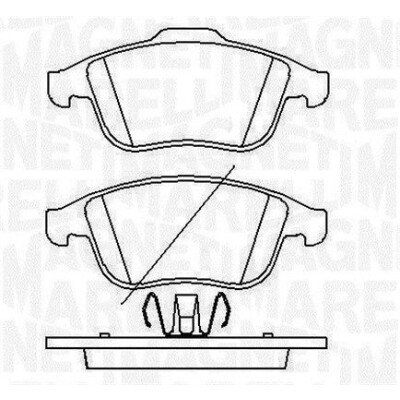 Kit pastiglie freno, Freno a disco MAGNETI MARELLI 363916060429