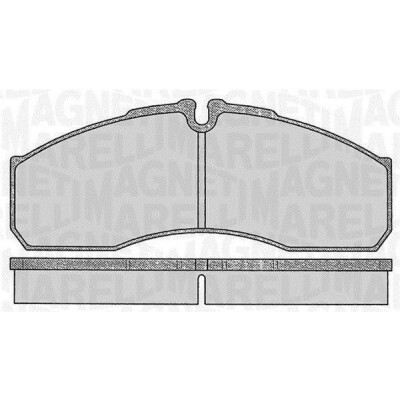 Kit pastiglie freno, Freno a disco MAGNETI MARELLI 363916060477