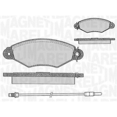 Kit pastiglie freno, Freno a disco MAGNETI MARELLI 363916060513