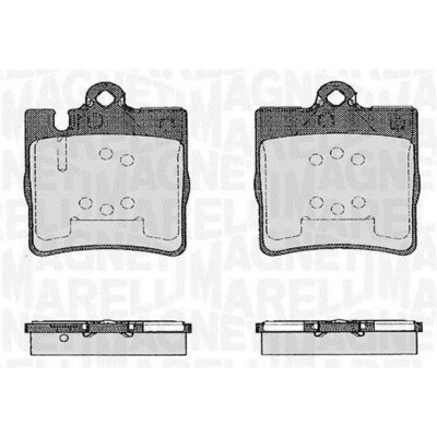 Kit pastiglie freno, Freno a disco MAGNETI MARELLI 363916060553