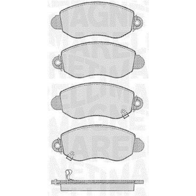 Kit pastiglie freno, Freno a disco MAGNETI MARELLI 363916060556