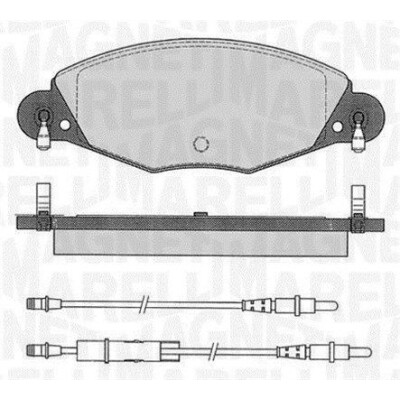 Kit pastiglie freno, Freno a disco MAGNETI MARELLI 363916060564